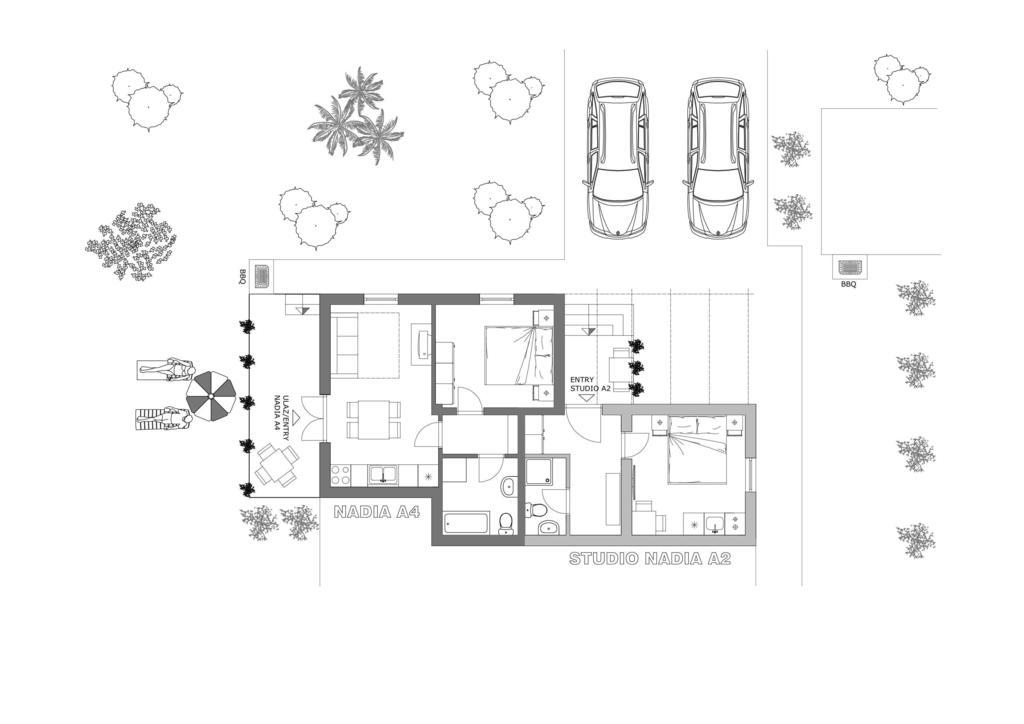 Studio And Apartment Nadia With Garden Пореч Стая снимка